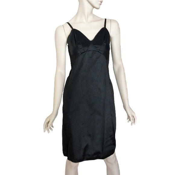 VINTAGE Van Raalte Nylon Taffeta Full Slip Chemise Ruched Cups - Picture 2 of 12